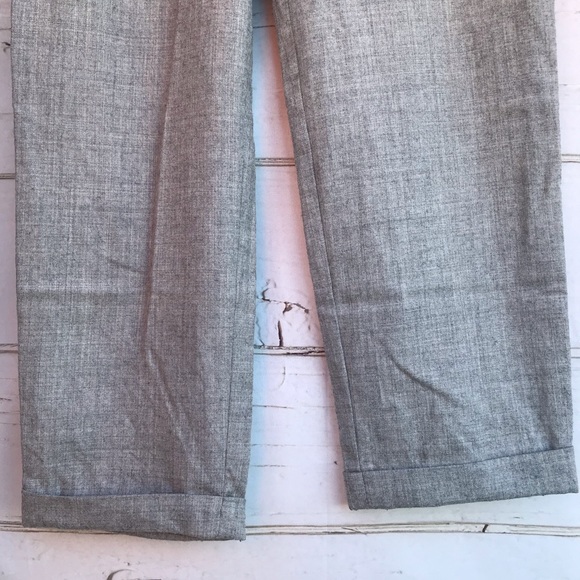 j crew cafe capri gray trouser pants wool size 2 - Picture 5 of 7
